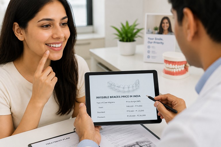 invisible braces price in india